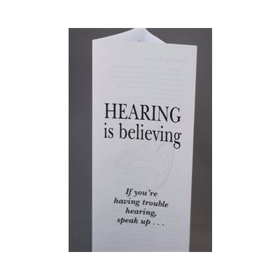 Hearing is Believing Earwax Removal Patient Brochure (each)