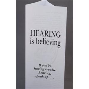 Hearing is Believing Earwax Removal Patient Brochure (each)