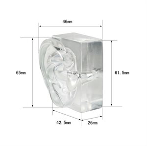 Demonstration Ears - Clear, Hard Plastic (pair)