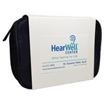 Custom Care Kit Empty Blue Zipper Bag with Custom Label Sleeve