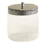 Glass Dressing Jar with Lid - 4" x 4"