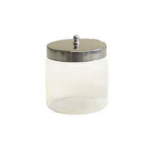 Glass Dressing Jar with Lid - 4" x 4"