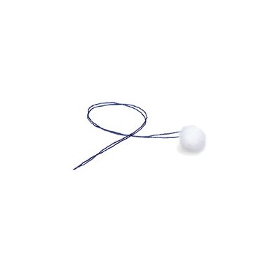 Cotton Ear Dams - Small, Blue String (50 / bag)