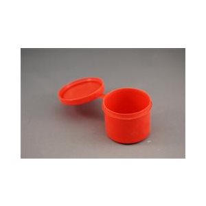 Polycon Earmold Case - Medium, 2 oz (Red Color)