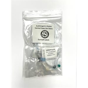 Audiologist's Choice® Vented Foam Ear Dam Sample Pack - All Slim / Std Sizes