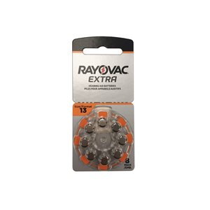 Rayovac Extra Advanced ZM Batteries, size 13 (10 cards of 8 batt)