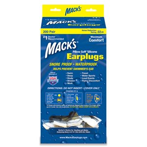 Mack's Pillow Soft Earplugs Dispenser Pack (200pair / pk)