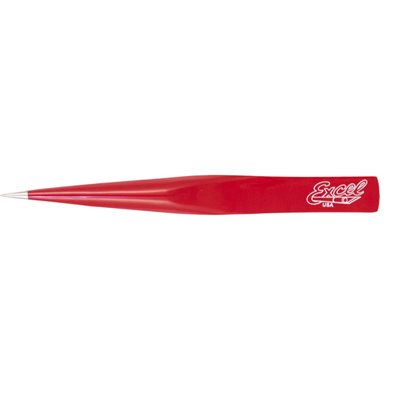 Excel 4.75" Hollow Body Tweezer (Red)