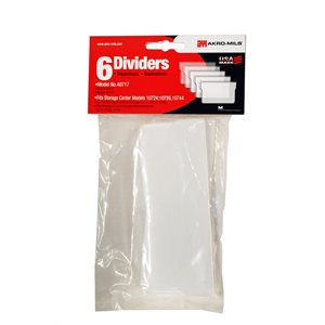 Akro-Mils Replacement Dividers for LARGE Drawer Plastic Storage Cabinets (6 / pack)