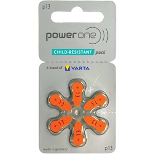 Power One MF Batteries, size 13 (10 cards of 6 batt)