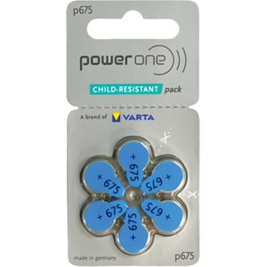 Power One MF Batteries, size 675 (10 cards of 6 batt)