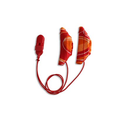 Ear Gear Cochlear Binaural Corded (Red / Orange)