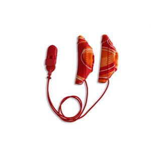 Ear Gear Cochlear Binaural Corded (Red / Orange)