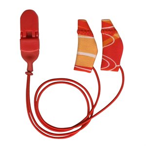 Ear Gear Mini Binaural Corded (Red / Orange)