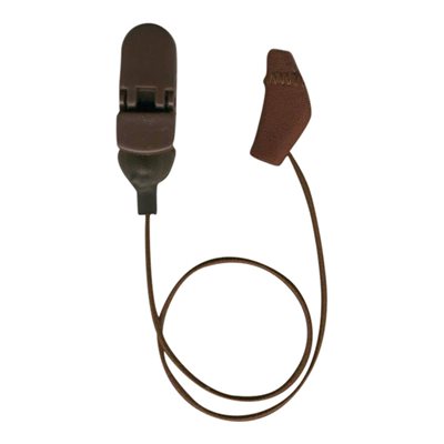 Ear Gear Micro Monaural Corded (Chocolate Brown)