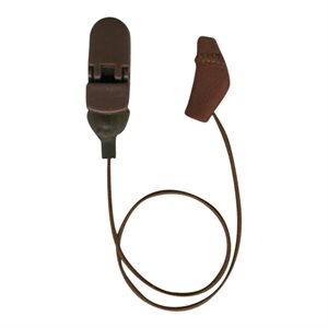 Ear Gear Micro Monaural Corded (Chocolate Brown)