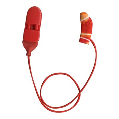 Ear Gear Micro Monaural Corded (Red / Orange)