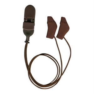 Ear Gear Micro Binaural Corded (Chocolate Brown)