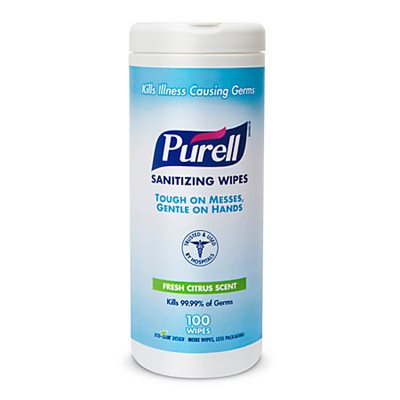 Purell Sanitizing Hand Wipes (100 / canister)