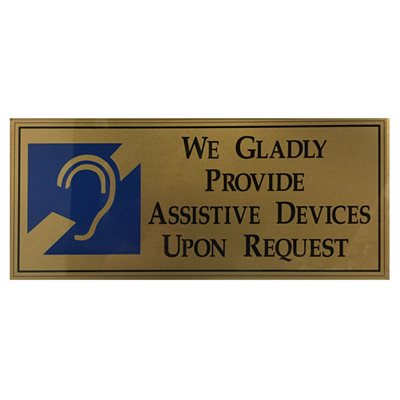 ADA Compliance Sign