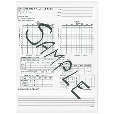 Customized Audiogram Pad (50 sheets per pad)