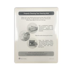 AudioWipes Laminated Instruction Sheet