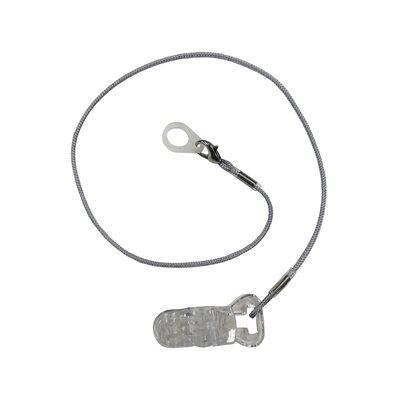 Hearing Aid Retention Clip for BTE / RIC - Monaural, Gray Color