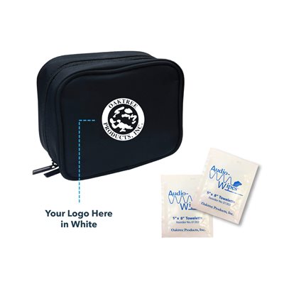 Custom Care Kit with Custom Printed Bag & 10 AudioWipes