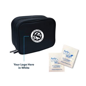 Custom Care Kit with Custom Printed Bag & 10 AudioWipes