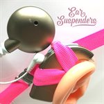 Ear Suspenders Cochlear Implant Headband - Neon Pink, Child Size