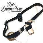 Ear Suspenders Cochlear Implant Headband - Black, Child Size