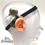 Ear Suspenders Cochlear Implant Headband - Black, Child Size