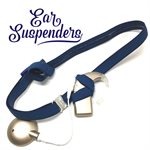 Ear Suspenders Cochlear Implant Headband - Navy Blue, Child Size