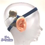 Ear Suspenders Cochlear Implant Headband - Navy Blue, Child Size