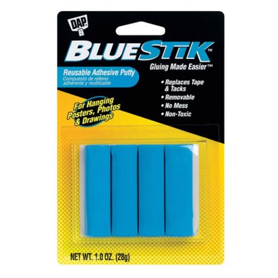 DAP BLUESTIK Reusable Adhesive (1oz pk)