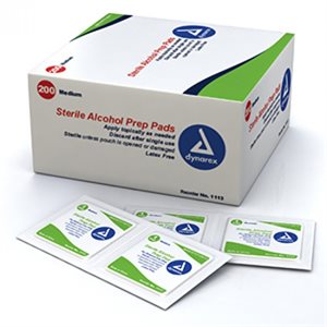 Alcohol Prep Pads, Sterile - Standard Size (200 / box)