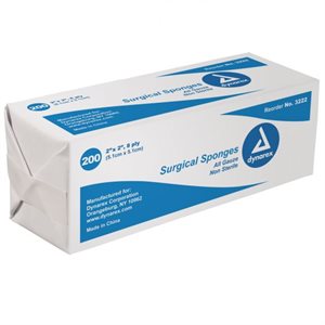 Gauze Pads - Non-Sterile, 8-Ply, 2" X 2" (200 / pk)