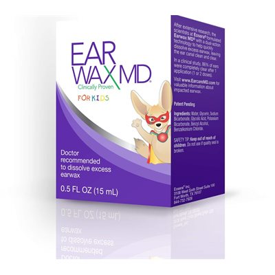 Earwax MD for Kids Take-Home Kit with Bottle (0.5 oz) & Bulb Syringe