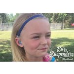 Ear Suspenders Hearing Aid Headband - Neon Pink, Child Size