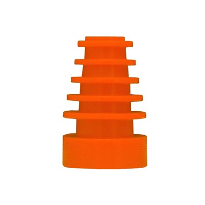 Grason GS Series Single Use Eartips - Flanged, 5-8mm, Orange (100 / pk)