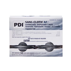 Sani-Cloth AF3 Alcohol-Free Individually Wrapped Wipes (50 / box)