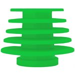 Grason IA Series Single Use Eartips - Flanged, 11-15mm, Green (100 / pk)