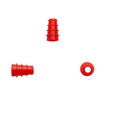 Sanibel ADI Series Single Use Flanged Eartips - Red, 3mm-5mm (100 / bag)