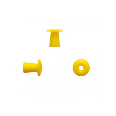 Sanibel ADI Series Single Use Umbrella-Shaped Eartips - Yellow, 11mm (100 / bag)