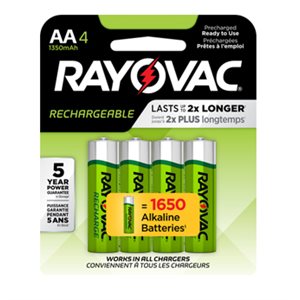 Rayovac Hybrid AA Rechargeable Batteries (4 / pk)