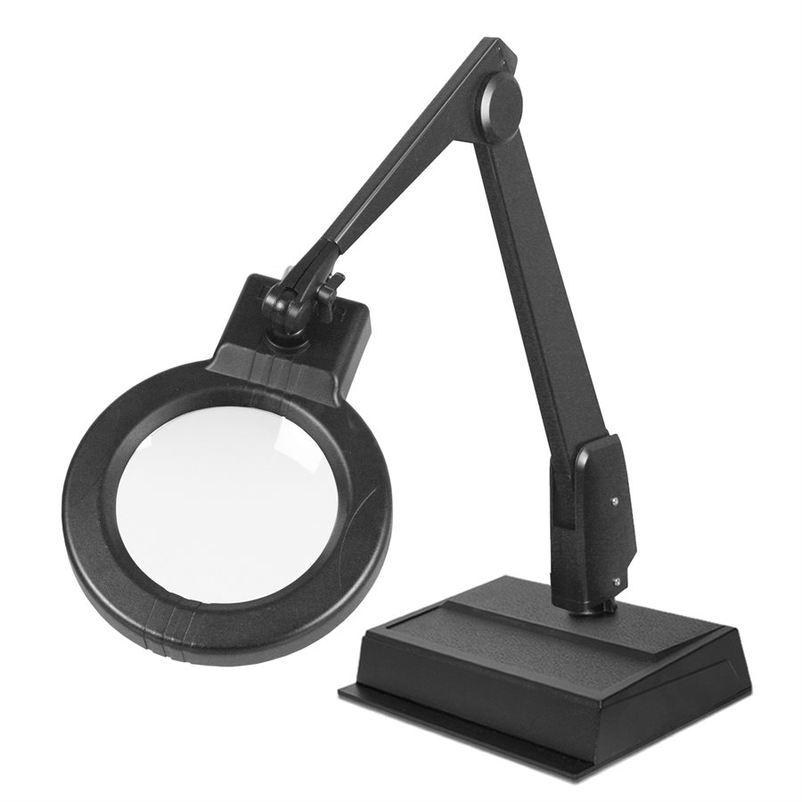 Dazor Circline LED Magnifier with Desk Base (black)