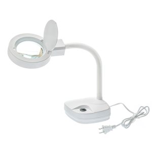 LED Magnifier Lamp - 3.5X Magnification (White Color)