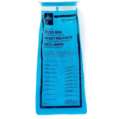 Emesis Bag with Graduation - Blue, Latex-Free (24 / pack)