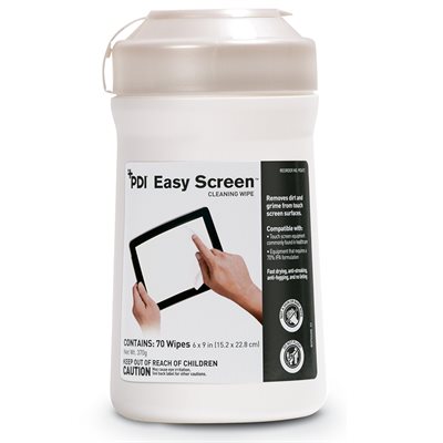 PDI Easy Screen Cleaning Wipes (70 / canister)