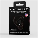 Decibullz Custom Molded Earplugs - Black